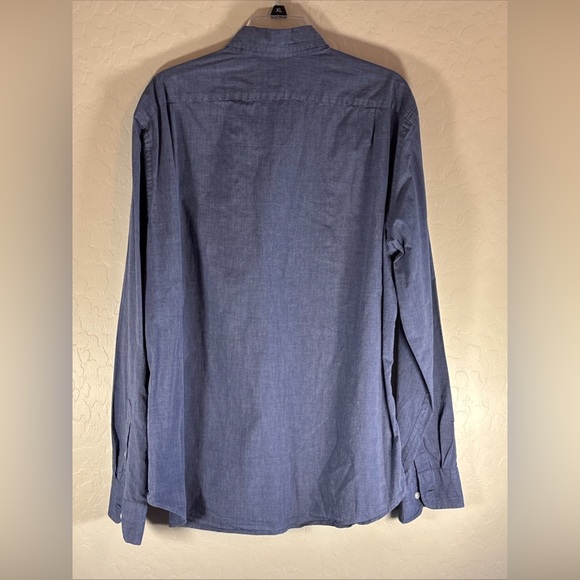 J. Crew Classic Untucked Flex Washed Blue Button Up Long Sleeve Shirt XLarge - Picture 3 of 5
